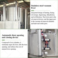 Commerciële Lage Temperatuur Prijs Wortel Champignon Apple Banaan Chip Dehydratie Vacuüm Friteuse Friteuse Bakmachine
