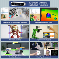 Kit de Robot con Ruedas Mecanum JetRover ROS de Hiwonder para Desarrollo Avanzado con Jetson Nano, con Visión Artificial, Kits Educativos de Brazo Robótico
