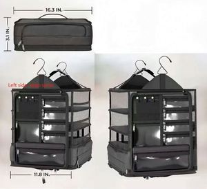 Free Sample Custom Hanging Bag Over The Door Storage <b>Handbag</b> Sundries <b>Organizer</b> With 3-Shelf Wall Mount Fabric <b>Organizer</b> - Product Image 3