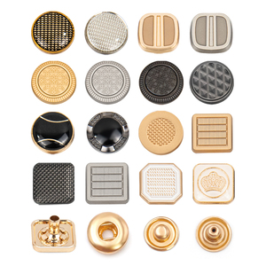 กระดุมโลหะแบบกด 4 ส่วน ดีไซน์คลาสสิคทรงกลม ผลิตจากโรงงาน รองรับโลโก้แบบกำหนดเอง ทำจากโลหะผสมสังกะสี - Product Image 4