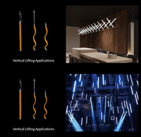 Tube néon LED en silicone noir de 22 mm de diamètre, flexible à 360 degrés
