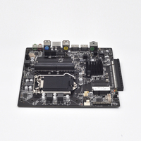 Carte mère d'ordinateur H110 jeu de puces LGA115X prise en charge 6 ~ 9e CPU PCIE 16x17cm * 17cm double emplacement DDR4 HD-MI carte mère RJ45 LAN ITX