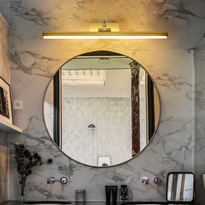 Lámpara de Pared LED Moderna para Baño, Impermeable, con Espejo de Maquillaje Simple y Luz Frontal para Inodoro - Product Image 5