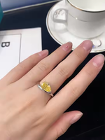 Anillo Elegante Ruizuan con Corte de Pera de 3 Quilates, Estilo Hielo Triturado, Joyería de Boda Moderna, Chapado en Rodio, Anillo de Piedras Preciosas de Alta Calidad de Marca