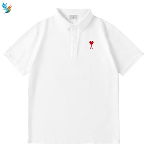 <span class=keywords><strong>Polo</strong></span> da Uomo Classica Casual a <span class=keywords><strong>Manica</strong></span> Corta in Cotone 100% Personalizzata con Ricamo - Vendita all'Ingrosso - Product Image 3