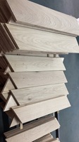 Parquet en bois de chêne de 14mm d'épaisseur à usage intérieur Styles de parquet en arête de poisson Chevron à planche courte