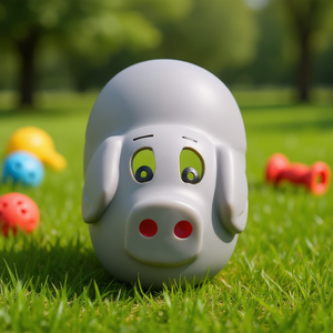 Ensemble de jouets pour bébé en latex, jouet pour animaux qui couine, 9 cm - Product Image 3