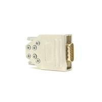D-SUB 9pin HDB15 connecteur plug métal en alliage de zinc shell D SOUS 9P VGA15 noir couverture