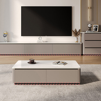 Weißer Moderner und Exquisiter TV-Schrank und Couchtisch Wohnzimmermöbel