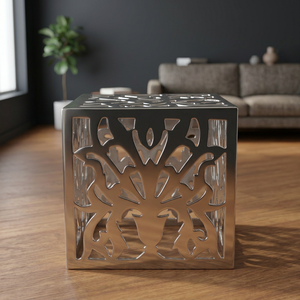 Tabouret de bar en aluminium - Design antique traditionnel, mobilier de bar durable pour salon - Product Image 4