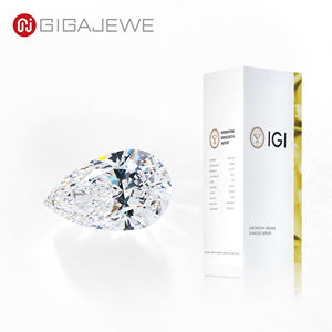 GIGAJEWE Elegante Diamante Cultivado en Laboratorio, Corte Brillante en Forma de Pera |   Diamante Ovalado Creado en Laboratorio |   Gema Suelta Ética - Product Image 1