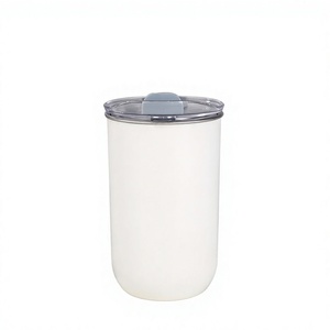 Vaso Infantil de 300 ml, Interior de Acero Inoxidable, Exterior de Plástico, Cuerpo Color Caramelo con Tapa para Niños y Estudiantes - Product Image 3