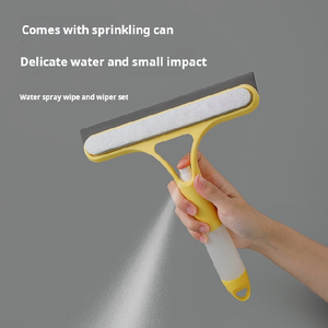 Nuovo Raschietto per Vetri Auto, Spugna Tergicristallo per <span class=keywords><strong>Doccia</strong></span> e Finestre, Spatola con Bottiglia Spray, Detergente per Specchi da Bagno, Manico in Plastica Ecologico - Product Image 1