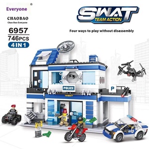Bán Buôn Lego Tương Thích Nhựa Mô Hình Đồ Chơi Lắp Ráp Khối Xây Dựng Có Tính Năng Xe Cảnh Sát Trạm Quân Sự Thành Phố Swat Con Số - Product Image 4