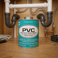 Colle adhésive pour tuyaux en PVC, ciment solvant PVC, vente chaude