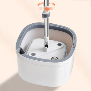 Juego de Mopa con Palo de Aleación de Aluminio, Cabezal de Microfibra, Sistema de Deshidratación con Inclinación y Giro, Limpieza del Hogar sin Esfuerzo - Product Image 2