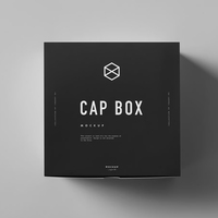 Casquette de baseball pliable personnalisée Boîte d'emballage Boite a Casquette Boîte d'emballage en carton personnalisé pour casquettes de baseball