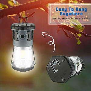 Lanterne de <span class=keywords><strong>camping</strong></span> 3x cob LED 4D alimentée par batterie sèche 1250 lumens, lampe d'extérieur portable pour tente, lampe suspendue pour <span class=keywords><strong>Camping</strong></span> chaud - Product Image 5