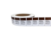 Etiqueta Adhesiva de Papel Recubierto de Alta Calidad, Resistente a Desgarros, Impermeable, Resistente al Aceite, Forma Oblonga, Impresión CMYK, Cosmética