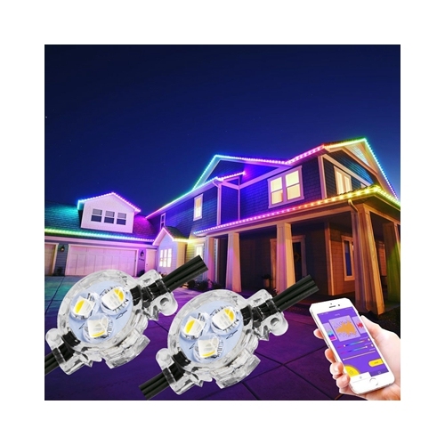 Ucs2904 Rgbw Led Pixel Ws2811 Led Point Lights 30mm 12v Ip68 Outdoor Permanent Christmas Holiday Track Landscape Lighting