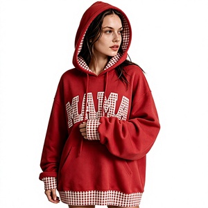 Sudadera con Capucha Reversible Extra Grande para Mujer, 400GSM, Felpa Francesa, Tejido Grueso, Estilo Urbano - Product Image 4