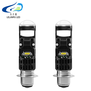 Ampoule de phare LED pour <span class=keywords><strong>moto</strong></span> M01R Plug and Play en gros, P15D H6, refroidissement AC/DC 9-60V 28W 2800LM, lentille de phare de <span class=keywords><strong>moto</strong></span> avec ventilateur - Product Image 1