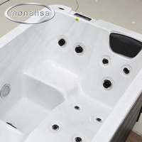 Bain à remous spa portable autoportant moderne avec fonction de massage, pièces de rechange offertes, pour personnes âgées, économique et pour l'extérieur