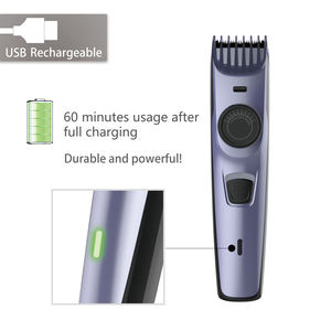 Nuovo arrivo USB in acciaio inox Wireless ricaricabile per <span class=keywords><strong>uomo</strong></span> capelli capelli macchina per rimuovere Nova Trimmer elettrico tagliacapelli - Product Image 6