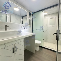 Hafif Çelik 40Ft 20Ft Prefabrik Genişletilebilir Konteyner Ev 1 2 3 4 5 Yatak Odalı Lüks Nakliye Modüler Ev Kabin