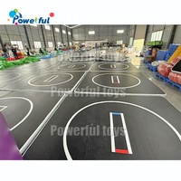 Tapis de lutte et de gymnastique gonflable de qualité supérieure 3mx3m en PVC antidérapant pour Jiu Jitsu BJJ MMA Judo et salle de sport à domicile