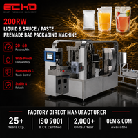 Machine d'emballage automatique ECHO Rotary pour sachets préformés, remplissage et scellage pour jus