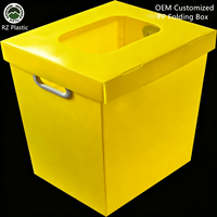 Boîte en carton ondulé en PP, légère, résistante à la décomposition, 2 3 4 5 6 mm, feuille de plastique, fournisseur personnalisé OEM, boîte pliante en PP