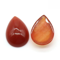 1 pièce 18x25mm Face de bague en cristal naturel en forme de goutte d'eau, Agate rouge et Améthyste, pour la fabrication de bijoux et accessoires de bague DIY