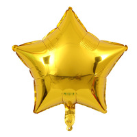 Balon Bintang Logam Pentagonal Berwarna Solid 5-inci/10-inci/18-inci/24-inci/36-inci Ramah Lingkungan untuk Pesta Ulang Tahun
