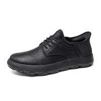 Chaussures de randonnée et de trekking pour hommes, baskets de marche, chaussures de trail, chaussures de course à pied en cuir faites à la main à talon plat