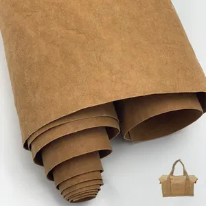 Wholesale custom eco-friendly water resistant Washable Kraft Paper for making bag and diy bag