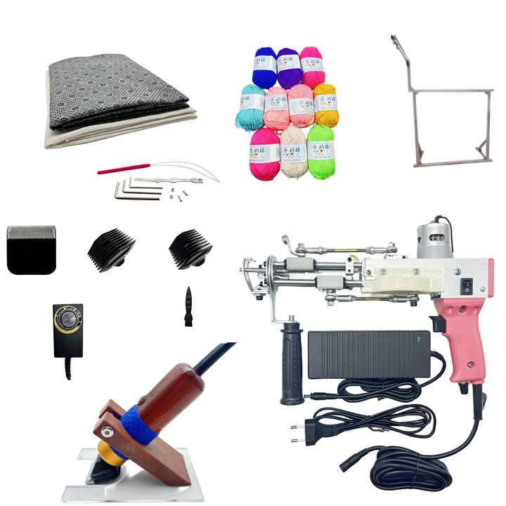 High Quality 2 In 1 Ring Velvet And Cut Tufted Gun Carpet Knitting Gun