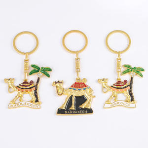 Carino adorabile cammello animale <span class=keywords><strong>marocco</strong></span> a forma di Marrakech in metallo in lega di zinco souvenir portachiavi portachiavi - Product Image 1