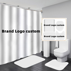 Set <span class=keywords><strong>di</strong></span> Tappetini da <span class=keywords><strong>Bagno</strong></span> <span class=keywords><strong>di</strong></span> <span class=keywords><strong>Lusso</strong></span> con Stampa Digitale 3D Personalizzata, Tende da Doccia e Tappetini <span class=keywords><strong>di</strong></span> Marche Famose - Product Image 3