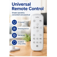 Nouvelle télécommande universelle multifonction de remplacement, 16 boutons, blanche, étanche, pour projecteur, prise en charge de la personnalisation, portée de 10 m