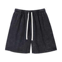 Shorts en coton pur 240 g/m² style américain, effet vintage, avec logo personnalisé, tendance été, pour le sport, le fitness et les loisirs