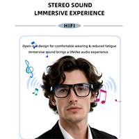 Lunettes Intelligentes A02 : Lecture Musicale, Son Surround Hi-Fi, Appels Sans Fil, Chargement Magnétique, Contrôle Tactile, Commande Vocale IA