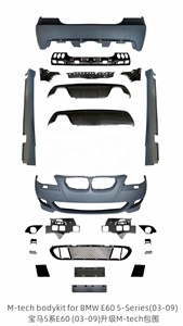 Kit Carrozzeria Aggiornamento Stile M-tech per <span class=keywords><strong>BMW</strong></span> Serie 5 E60 <span class=keywords><strong>E61</strong></span> 2003-2009 Condizioni Nuove Set Paraurti Anteriore Posteriore e Minigonne Laterali - Product Image 2