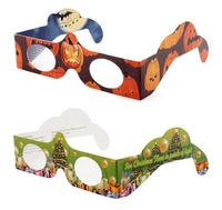 Populaire 13500 lignes clair lunettes de diffraction papier feu d'artifice lunettes arc-en-ciel couleur diffraction lentille impression disponible lunettes
