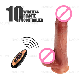 गर्म बिक्री वायरलेस रिमोट कंट्रोल यथार्थवादी डिल्डो के लिए महिलाओं के लिए टेलीस्कोपिक हीटिंग लिंग योनि सक्शन कप डिल्डो - Product Image 6