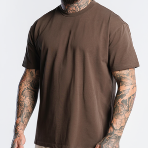 2025, precio al por mayor, 100%, Camiseta de algodón liso de alta calidad, camiseta ajustada personalizada para hombre, camisetas transpirables de manga corta para hombre - Product Image 1