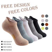 Chaussettes de cheville de compression unisexes personnalisées Chaussettes de course athlétiques de performance respirantes Chaussettes de sport de course sur sentier