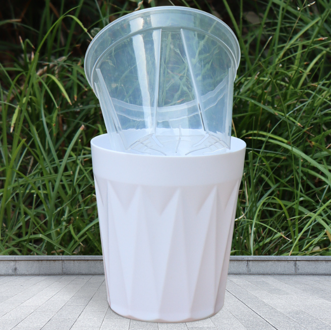 Lavabo exterior blanco + Lavabo interior súper transparente