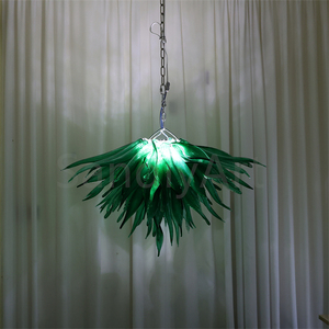 Design ispirato alla natura illuminazione lampadario in erba di vetro Murano fatta a <span class=keywords><strong>mano</strong></span> - Product Image 4