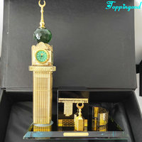Modèle de la Kaaba en cristal de luxe, tour de l'horloge, pour la décoration religieuse